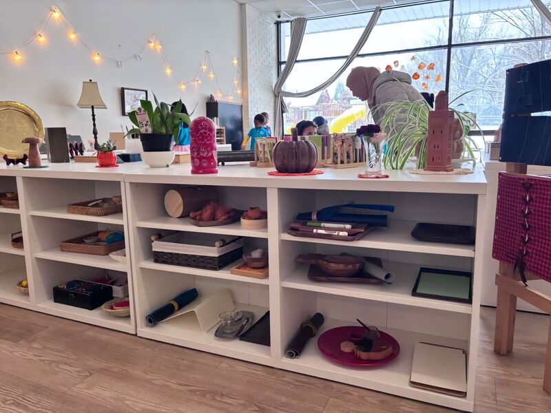 Islamic books on classroom bookshelf